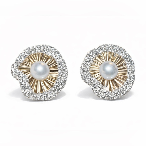 Anthropologie Jewelry - ⚜️Trendy Silver and Gold Statement Earrings